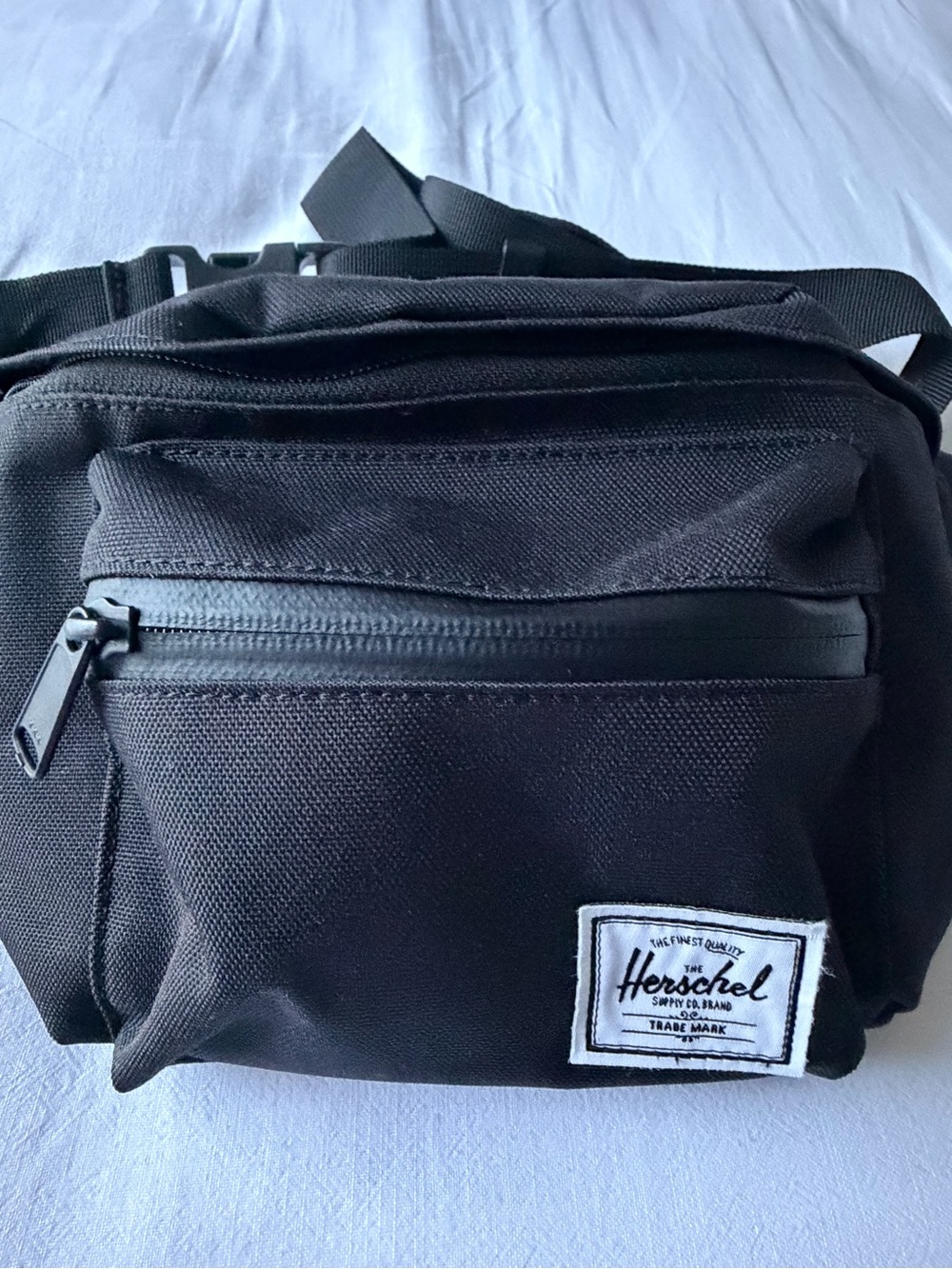 Herschel Supply Company Black Waist Pack with Front Zip Pocket